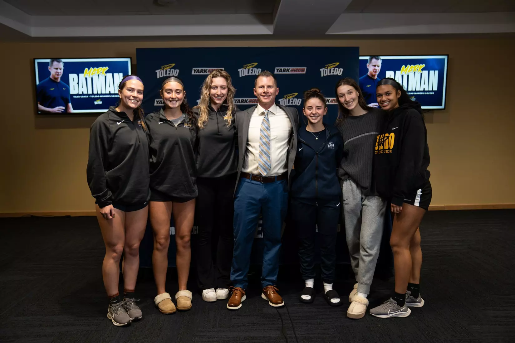Mark Batman Press Conference in Grogan Room at Savage Arena