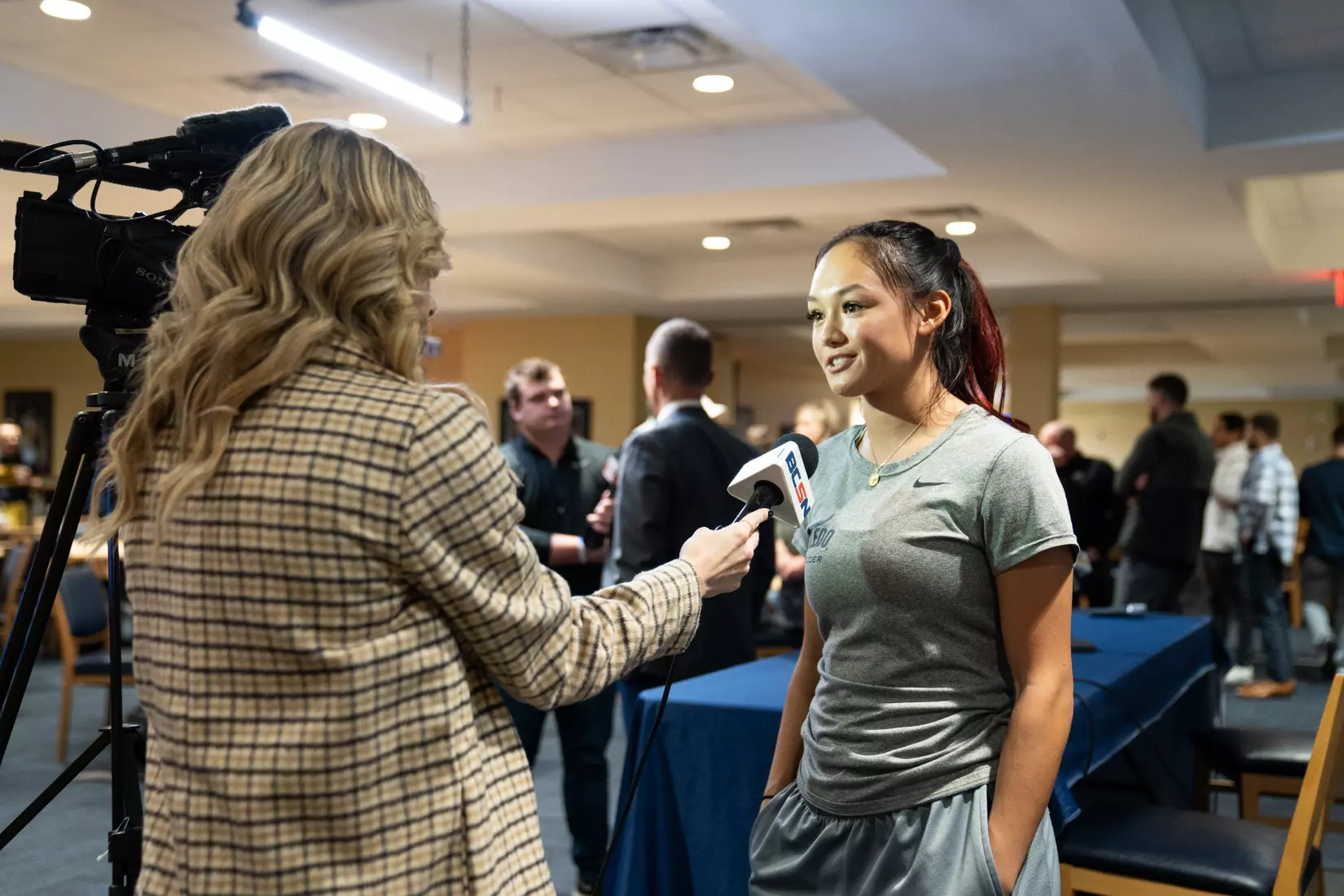 Mark Batman Press Conference in Grogan Room at Savage Arena