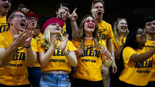 Basketball's Rowdy Row student section