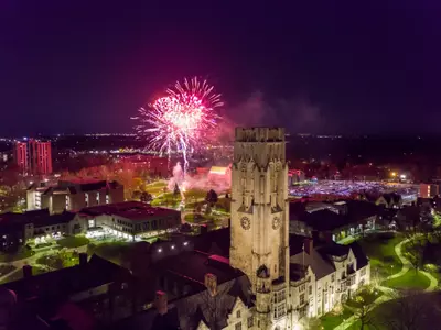 U Hall Tower with Fireworks - 2023