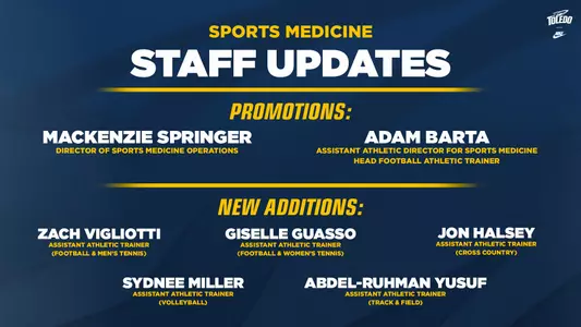 Sports Medicine Staff Updated Graphic