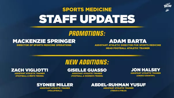 Sports Medicine Staff Updated Graphic