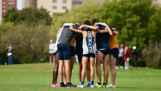 Men's Cross Country Huddle