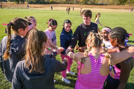 Women's Cross Country Team Huddle