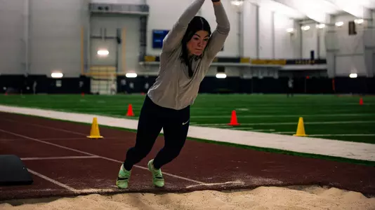 Sydney Caddell jump practice