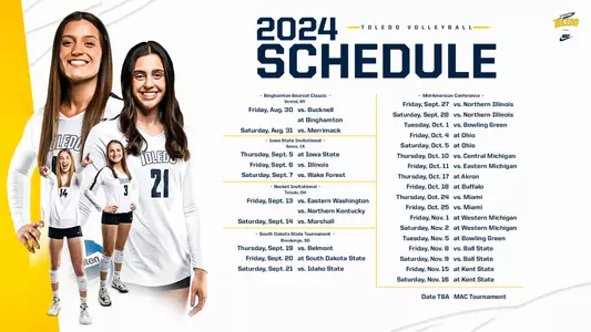 2024 Volleyball Schedule
