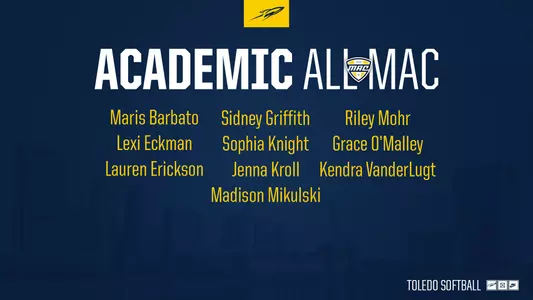 24 softball Academic All-MAC