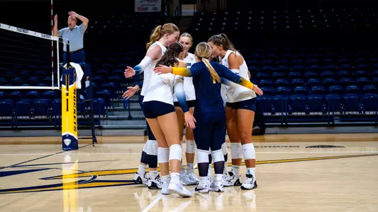 Volleyball Team Huddle