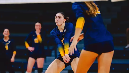 Izzy Granger digging the ball