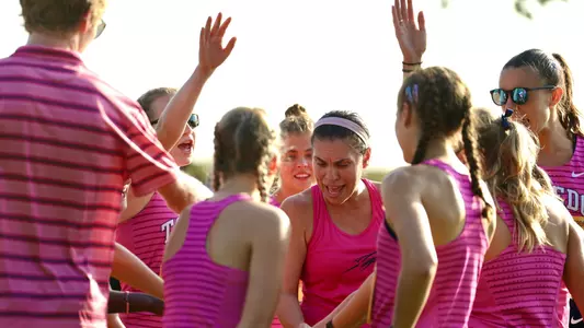 Women's Cross Country Huddle