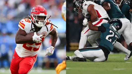 Kareem Hunt and Quinyon Mitchell