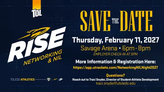 Rockets Rise NIL and Networking graphic