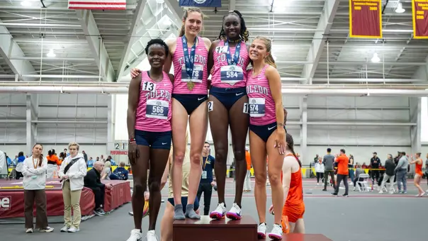 3000m Podium Photo - 2026 MAC Indoor TF Champs