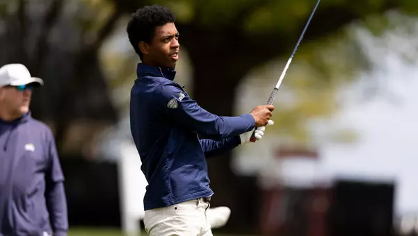 Solomon Petrie - Golf Swing Charlottesville, VA - 20260412 - 2026 Lewis Chitengwa Memorial CHARLOTTESVILLE, VA - APRIL 12 - Toledo Rockets during the 2026 Lewis Chitengwa Memorial at Birdwood Golf Course in Charlottesville, VA on Sunday, April 12, 2026.Photo by Jamie Holt/Virginia Athletics