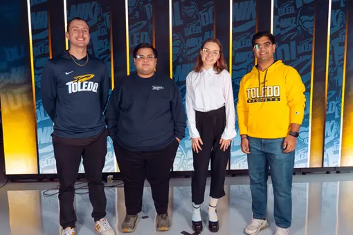 Henry Davidson with 3 data science interns