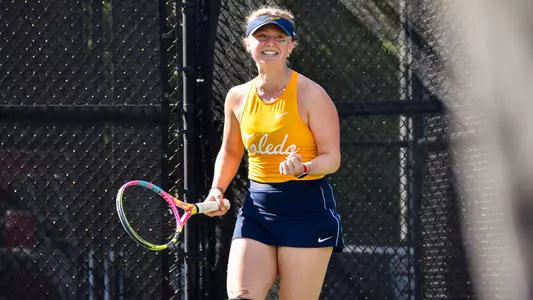 JJ Scholten celebrates a point at the 2026 MAC Championships