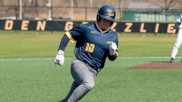 Toledo catcher Carson McCaleb rounds third base at Oakland on April 7, 2026.
