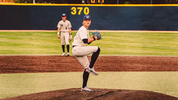 Hayden Frey throws a pitch against Kent State