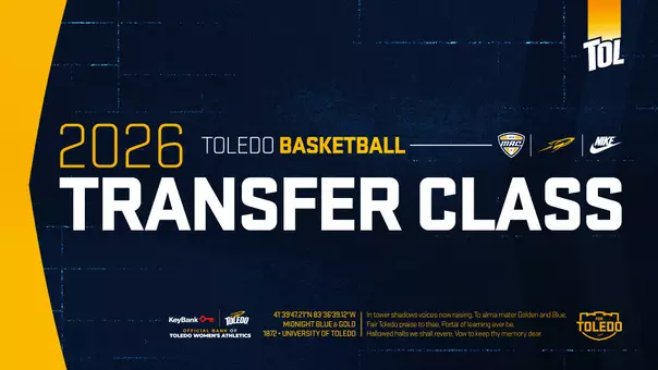 Graphic display the 2026 Toledo Women's Basketball Transfer Class