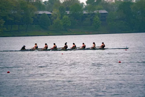 The Toledo Women's Rowing Team competes at the MAC Championships at Ford Lake in Ypsilanti, Mich.