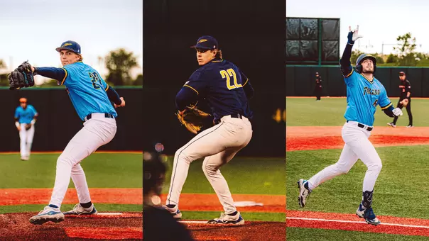 Nathan Leininger, Michael Fliss and Troy Sudbrook action photos from the 2026 MAC Tournament