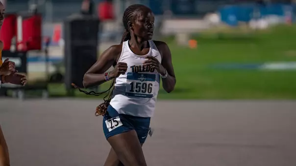 Melody Jebiwot running at the 2026 NCAA East Preliminary Round