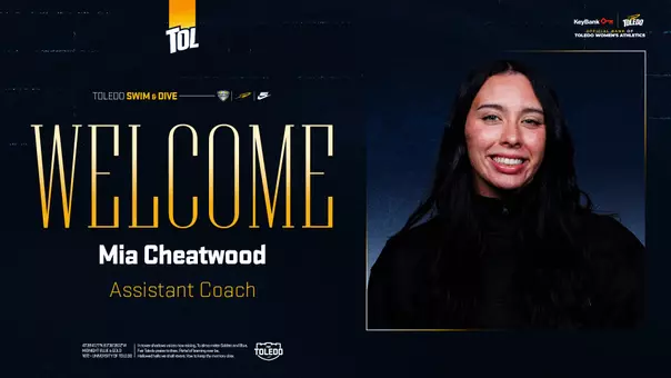 Welcome Mia Cheatwood as an assistant coach for Toledo women's swimming and diving