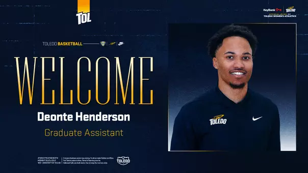 Deonte Henderson joins the Toledo women's basketball staff as a graduate assistant