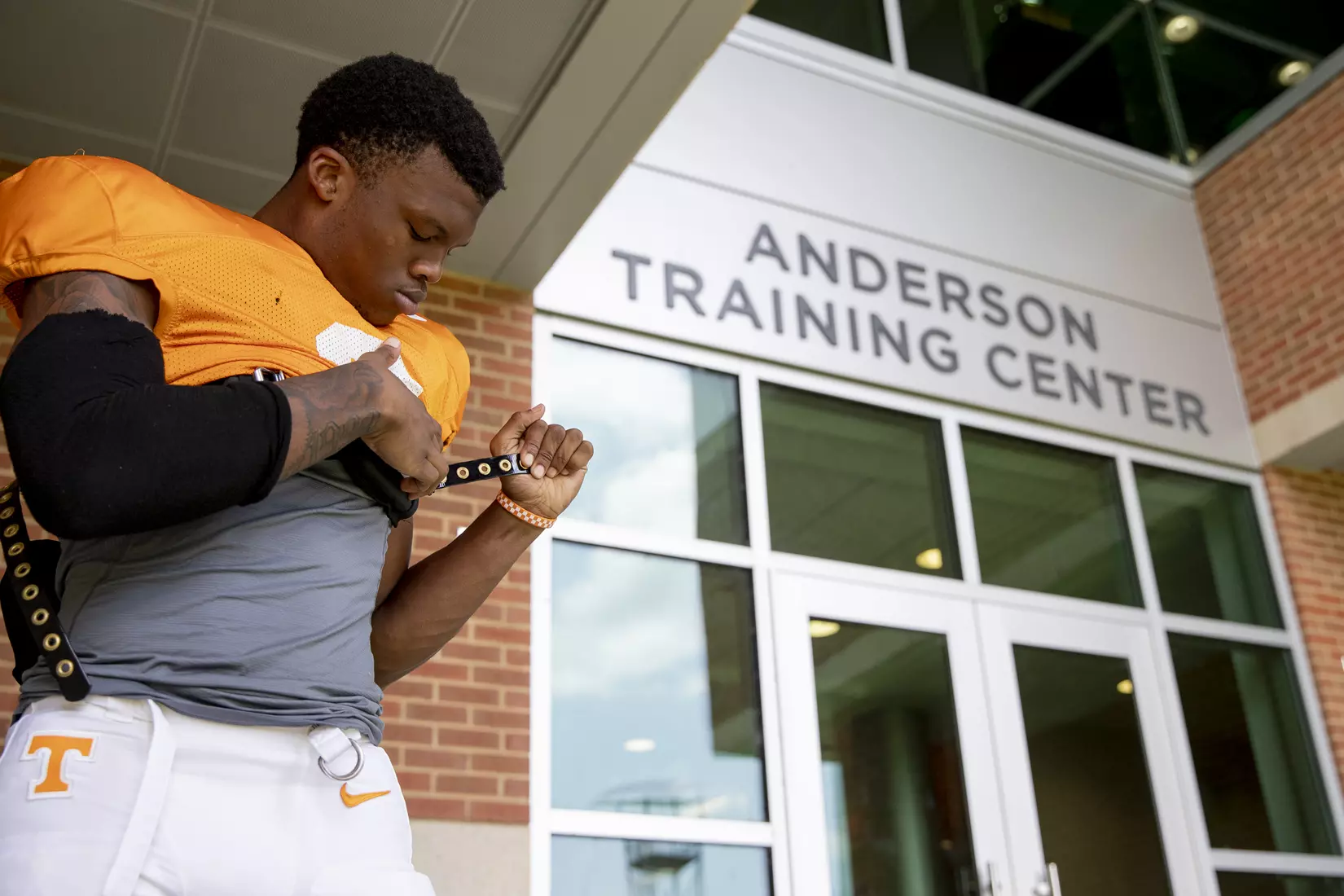 KNOXVILLE, TN - AUGUST 07, 2019 - Defensive back Bryce Thompson #3 of the Tennessee Volunteers during 2019 Fall Training Camp practice on Haslam Field in Knoxville, TN. Photo By Andrew Ferguson/Tennessee Athletics