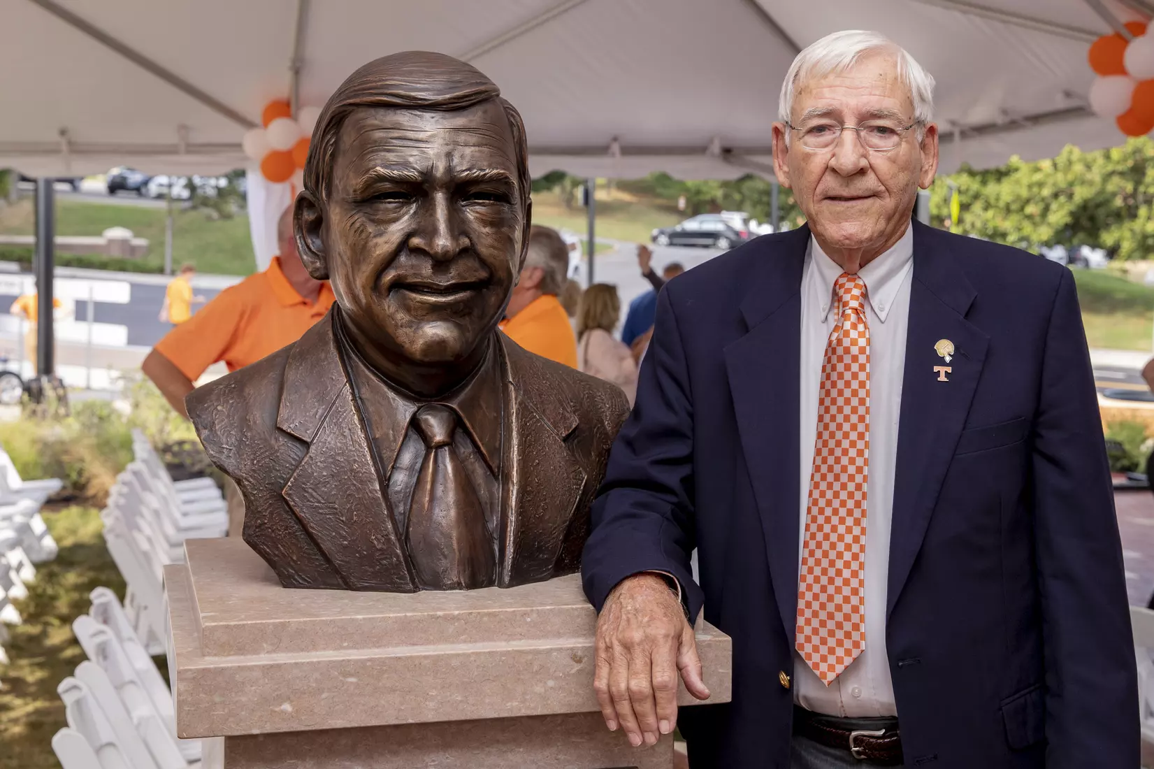 KNOXVILLE, TN - OCTOBER 04, 2019 - Doug Dickey during the Doug Dickey Hall of Fame Plaza dedication in Knoxville, TN. Photo By Andrew Ferguson/Tennessee Athletics