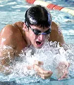 Jeremy McDonnell won the 100 breastroke and was on UT's winning 200 Free relay team.