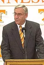 Doug Dickey led the Vols to two SEC titles during his tenure as head coach at Tennessee.