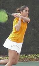 Vilmarie Castellvi (shown here) and Alison Ojeda have been playing in USTA satellite events this summer. Saturday's final marked the pair's first appearance in a USTA event championship match.