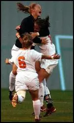 The Lady Vols celebrate their first ever SEC Championship.