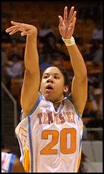 Kara Lawson hit six 3-pointers for the Lady Vols.