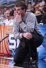 Tennessee head coach Buzz Peterson during today's SEC Tournament loss to Alabama.