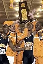 Tennessee won its first NCAA Indoor Track & Field title Saturday at Fayetteville, Ark.