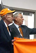 UT athletics director Doug Dickey and Van Thompson