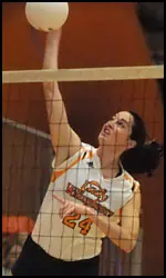 Sarah Blum was the Lady Vols' best weapon today with a team high 17 kills and 8 blocks.