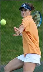 Ashley Robards was victorious in her doubles match.