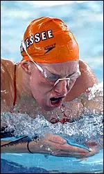 The Lady Vols swam their way to victory today in Kentucky.