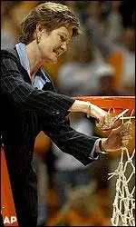 Coach Summitt aims at cutting down the NCAA Championship nets this year.