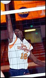 Redshirt-fresman Jennifer Rudy helped lead Tennessee with 5 kills