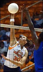 Michelle Piantadosi helped lead Tennessee with 17 kills.
