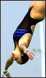 Jaime Sanger took second place in the 3m with a 516.00