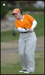 Violeta Retamoza finished one stroke behind Florida's Aimee Cho at the SEC Championships and is second in shot average this campaign.