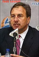 Ernie Grunfeld was introduced as the Washington Wizards president of basketball operations. (photo: Getty Images/nba.com)