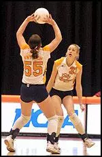 Julie Knytych led Tennessee with 10 kills and 31 assists.