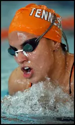 The Lady Vol swimming and diving team team cruised to a 207-144 victory today.