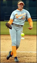 Monica Abbott did not see action in the 1-0 loss to Australia.